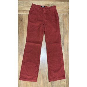 Reformation Bootcut Corduroy Pants Women 28 (Measures 27x33) Red High Rise Jeans